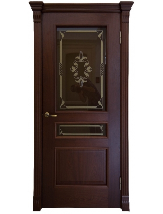 Дверь Ирида с витражным стеклом «Кассандра»