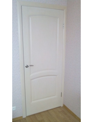 Дверь «Леда» размером 600 на 1900 мм , цвет эмаль белая