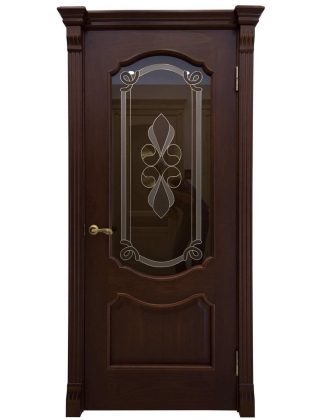 Дверь Афина со стеклом «Лана витраж»