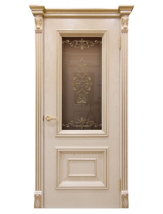 Дверь Венера с витражным стеклом «Адония»